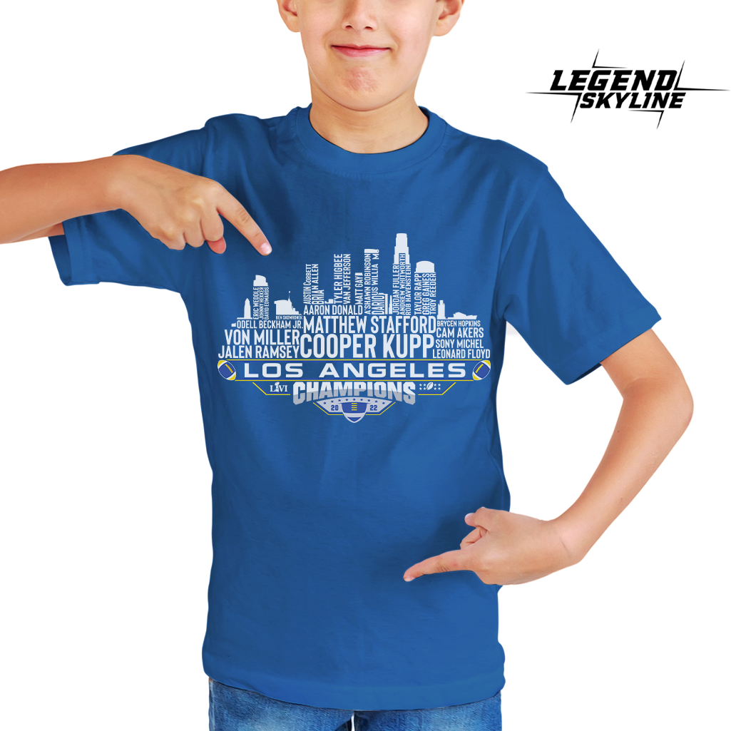 Los Angeles R Dream Team Football Champions 2022, Los Angeles City Skyline Shirt
