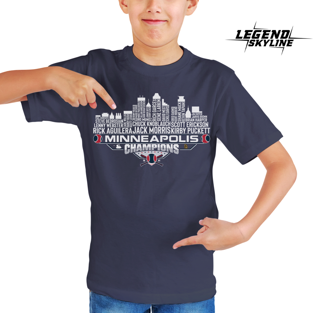 Minnesota Dream Team Baseball Champions 1991, Minneapolis City Skyline Shirt