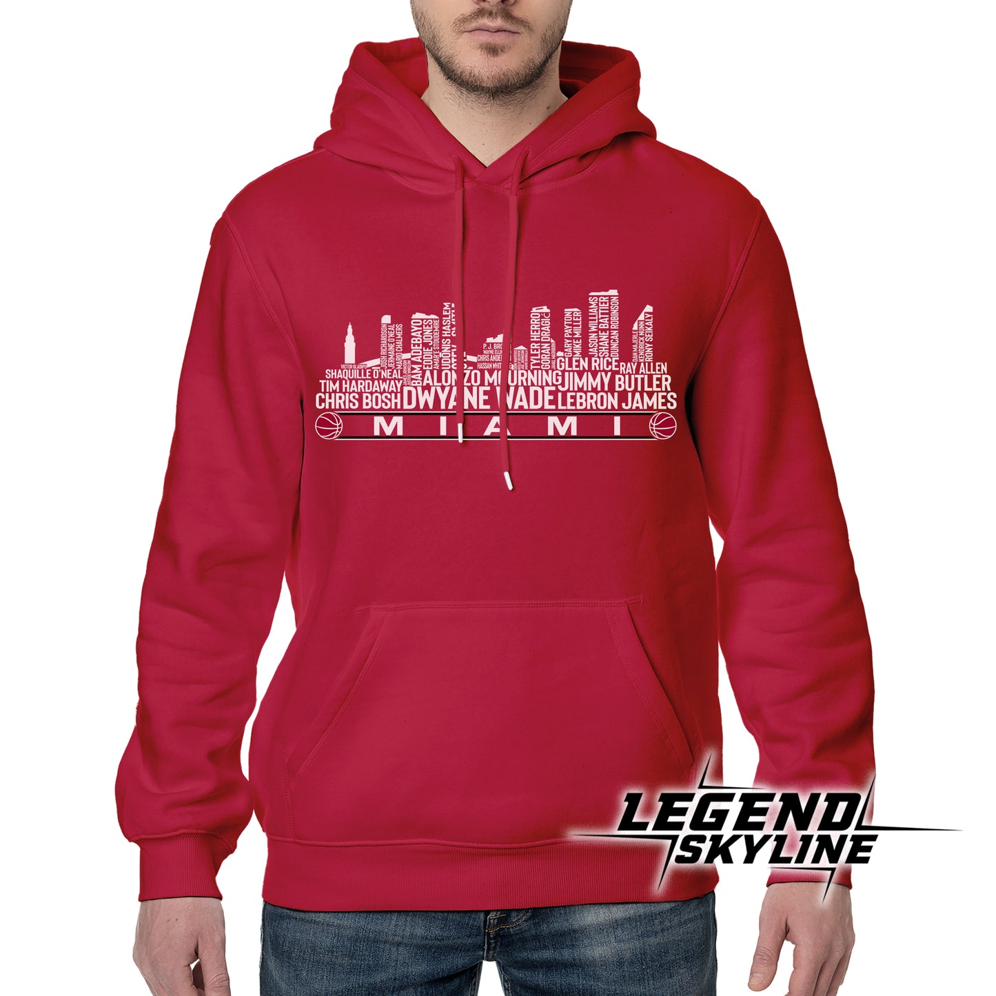 Miami Basketball Greatest Of All Time Team Legend Miami City Skyline Shirt
