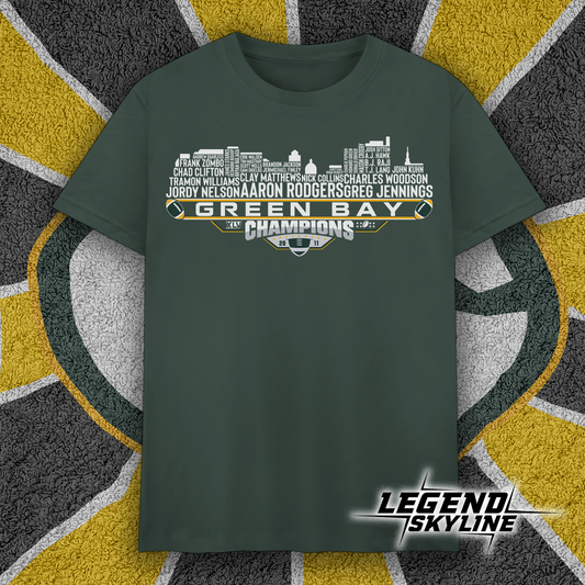 Green Bay Dream Team Football XLV Champions 2011, Green Bay City Skyline Shirt