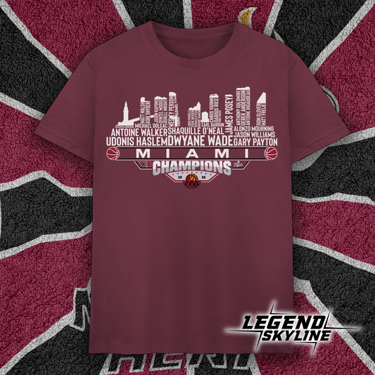 Miami Dream Team Basketball Champions 2006, Miami City Skyline Shirt