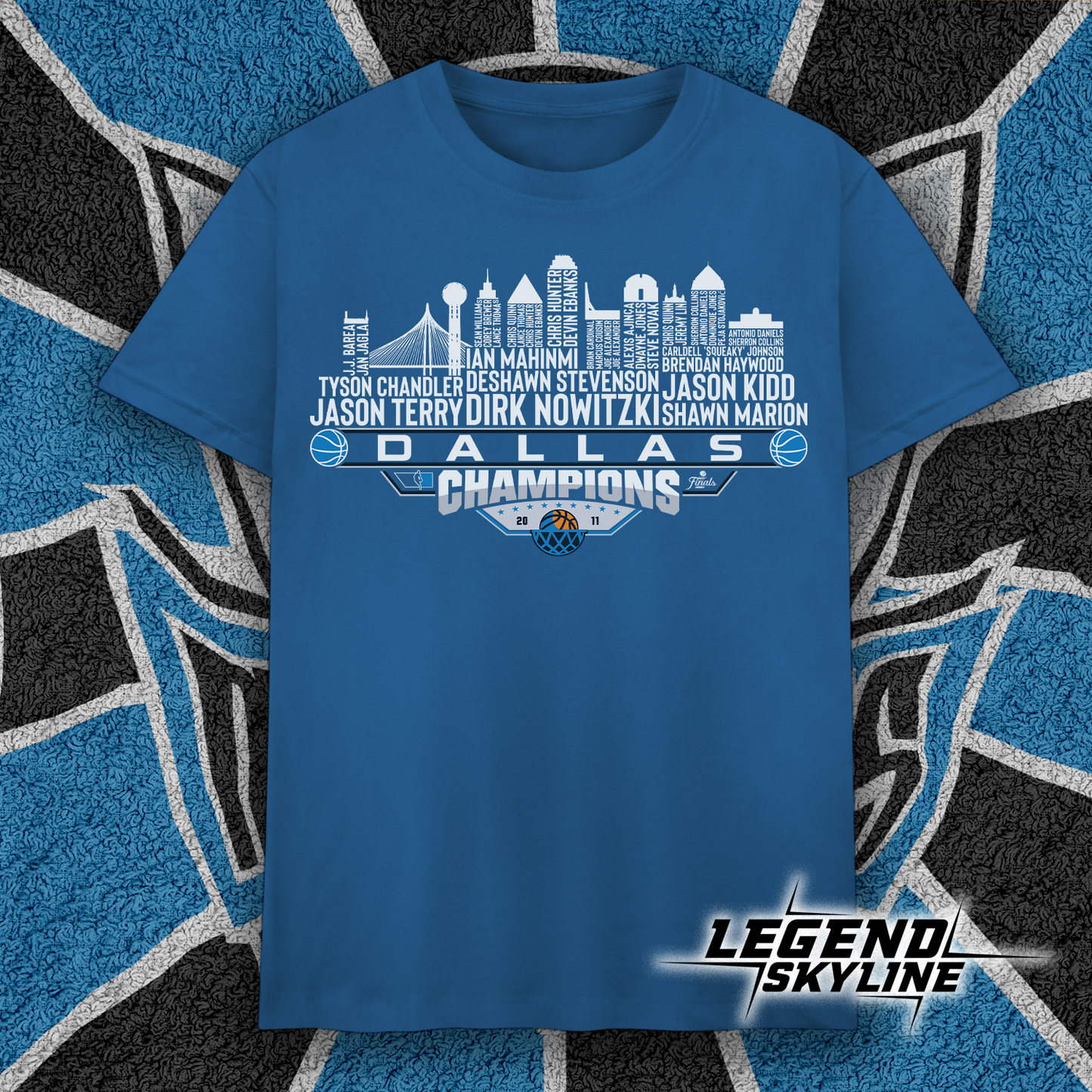 Dallas Dream Team Basketball Champions 2011, Dallas City Skyline Shirt
