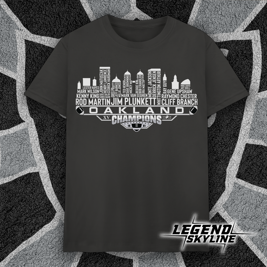 Oakland Dream Team Football XV Champions 1981, Oakland City Skyline Shirt