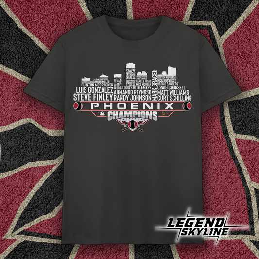 Arizona Dream Team Baseball Champions 2001, Phoenix City Skyline Shirt