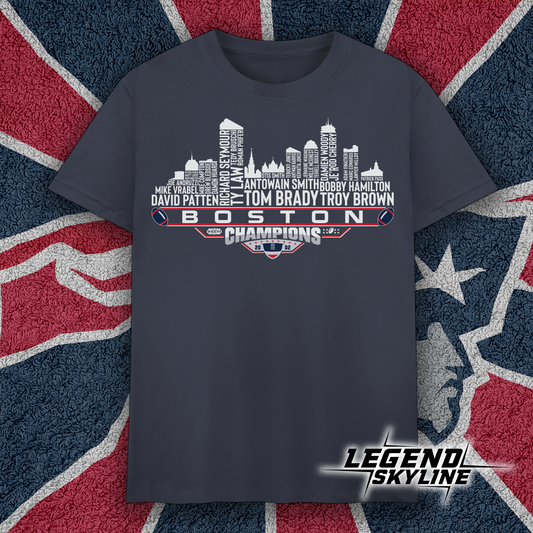 New England Dream Team Football XXXVI Champions 2002, New England City Skyline Shirt