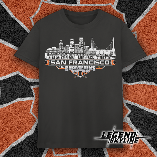San Francisco Dream Team Baseball Champions 2014 , San Francisco City Skyline Shirt