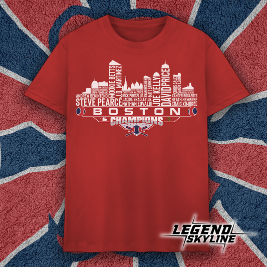 Boston Dream Team Baseball Champions 2018 , Boston City Skyline Shirt