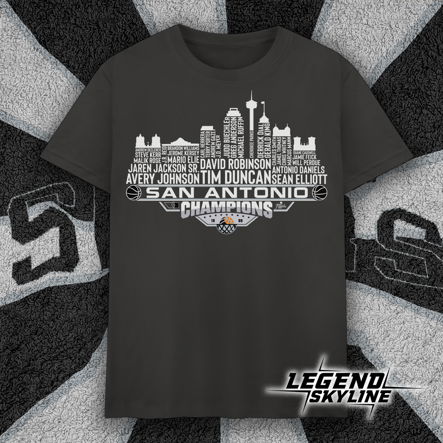 San Antonio Dream Team Basketball Champions 1999, San Antonio City Skyline Shirt