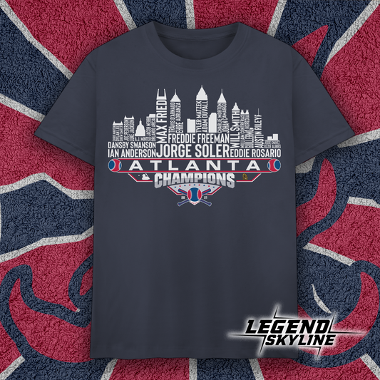 Atlanta Dream Team Baseball Champions 2021, Atlanta City Skyline Shirt