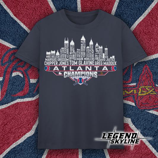 Atlanta Dream Team Baseball Champions 1995, Atlanta City Skyline Shirt