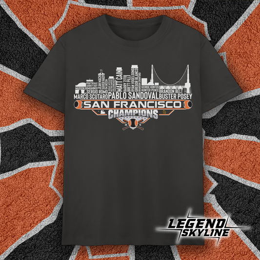 San Francisco Dream Team Baseball Champions 2012, San Francisco City Skyline Shirt