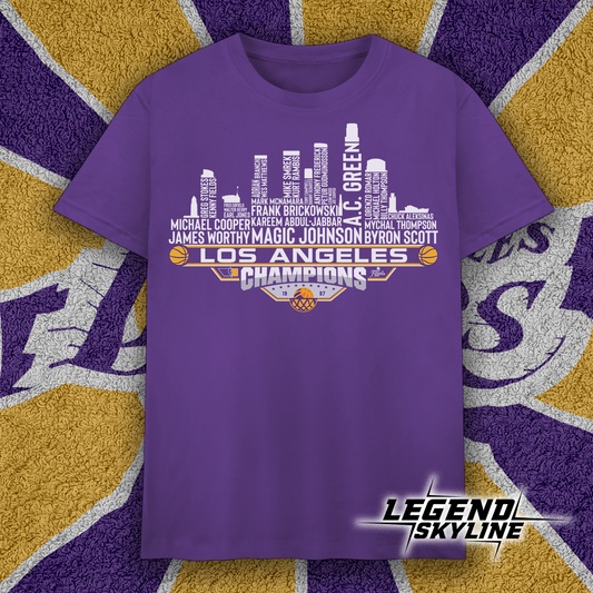 Los Angeles Dream Team Basketball Champions 1987, Los Angeles City Skyline Shirt