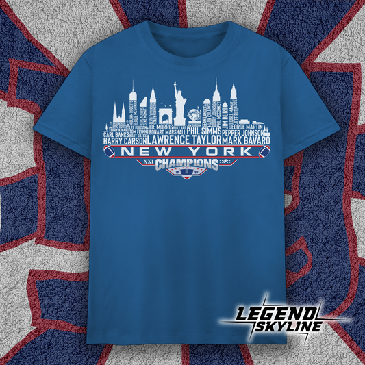 New York Dream Team Football XXI Champions 1987, New York City Skyline Shirt