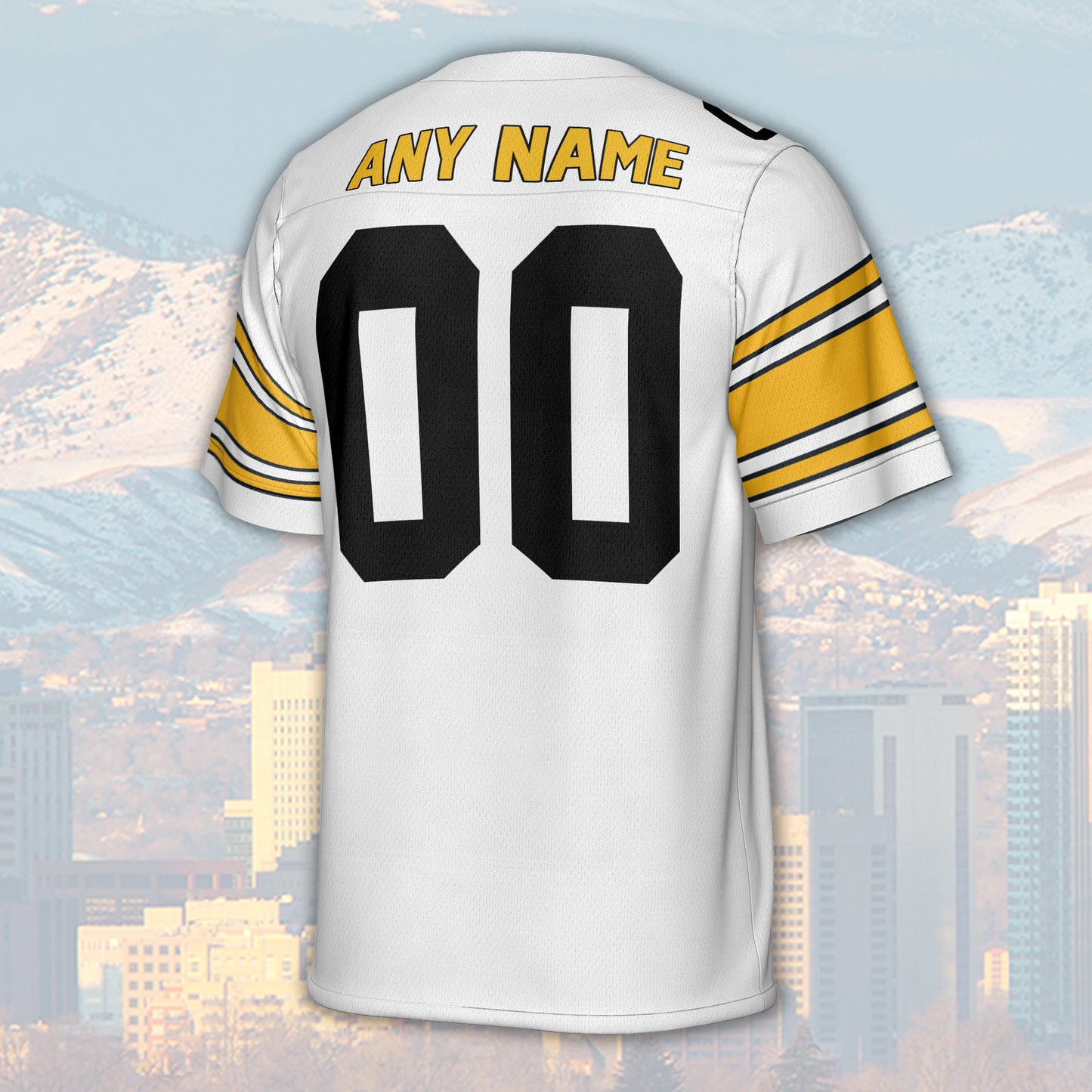 Pittsburgh Custom Football Jersey Greatest Of All Time Team Legends, Pittsburgh City Skyline Shirt, Personalized Embroidery Name Number