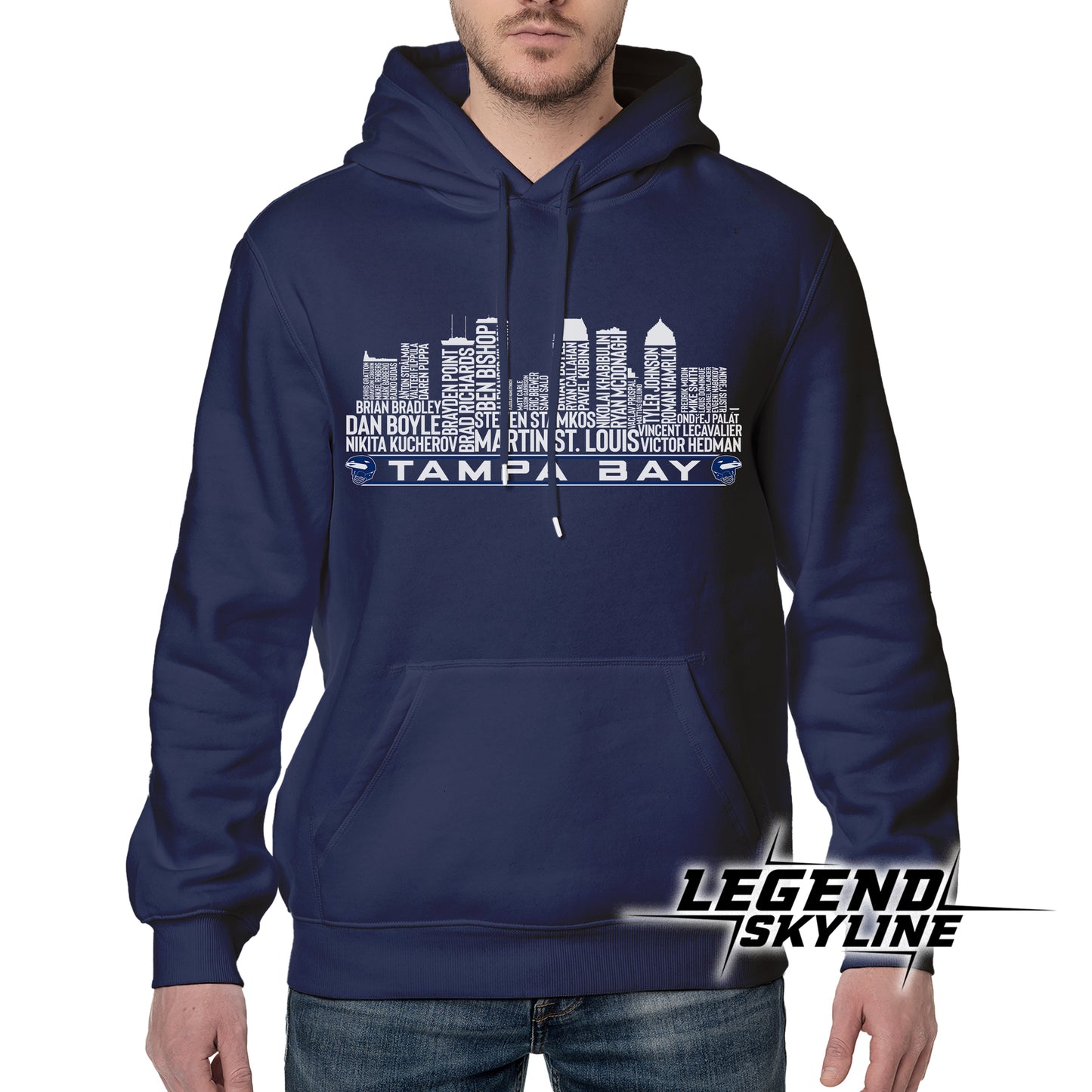 Tampa Bay Hockey Greatest Of All Time Team Legends Tampa Bay Skyline Shirt