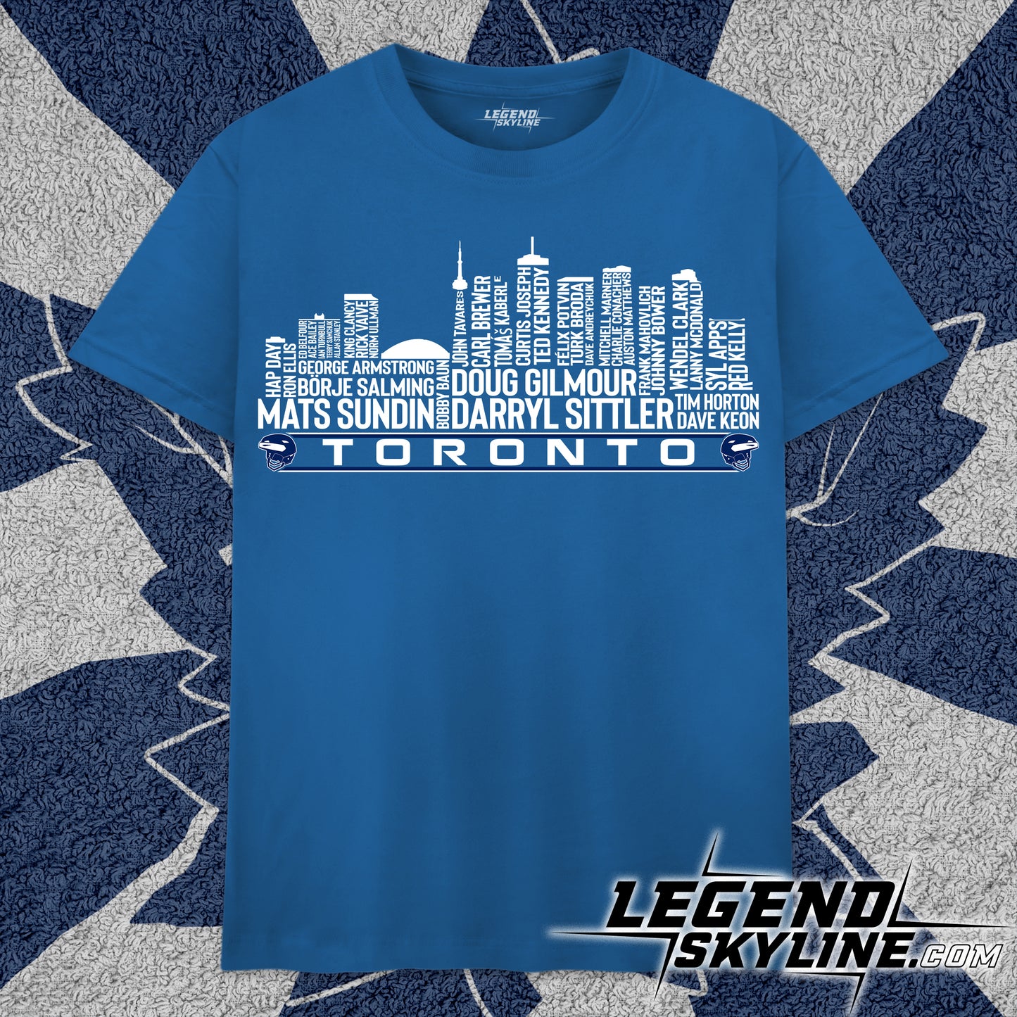 Toronto Hockey Greatest Of All Time Team Legends Toronto City Skyline Shirt
