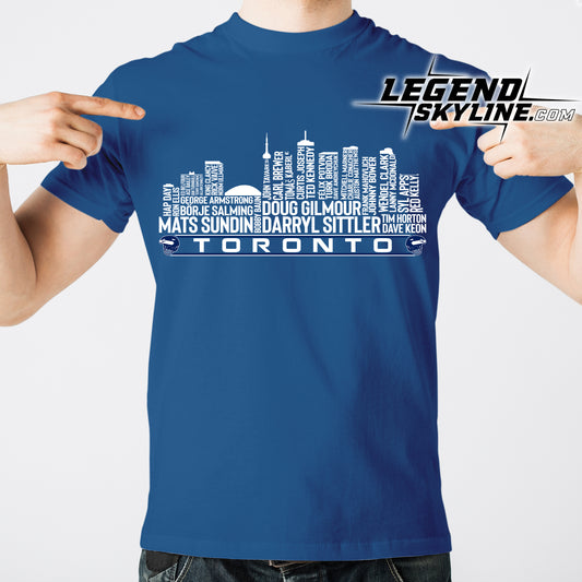 Toronto Hockey Greatest Of All Time Team Legends Toronto City Skyline Shirt