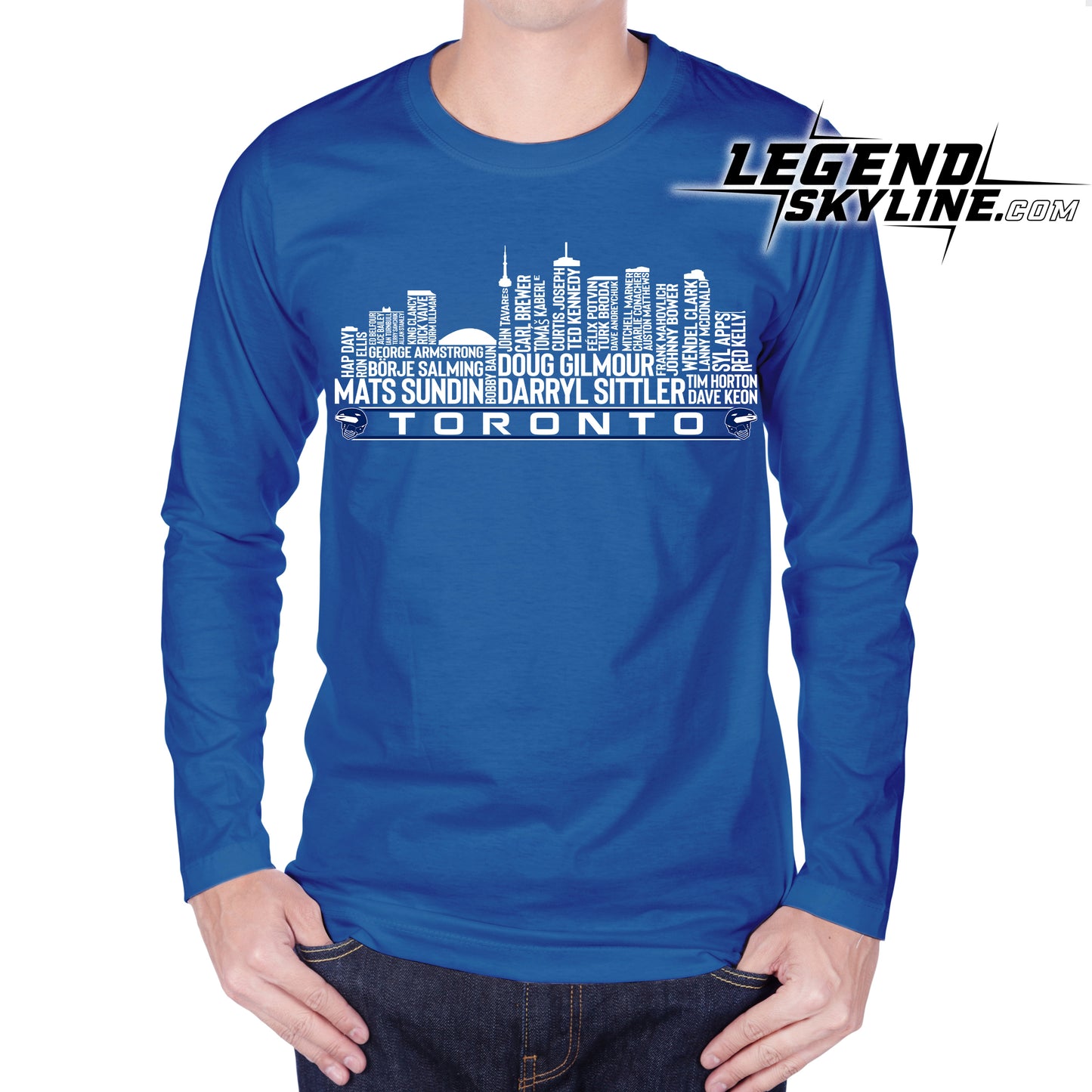 Toronto Hockey Greatest Of All Time Team Legends Toronto City Skyline Shirt