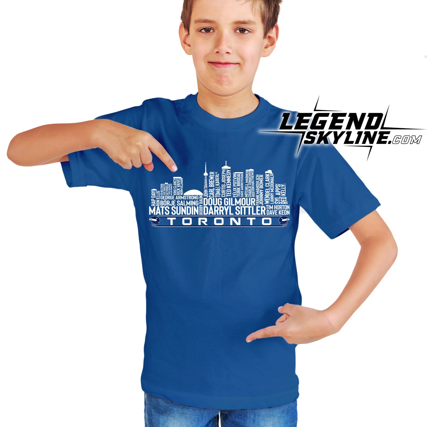 Toronto Hockey Greatest Of All Time Team Legends Toronto City Skyline Shirt