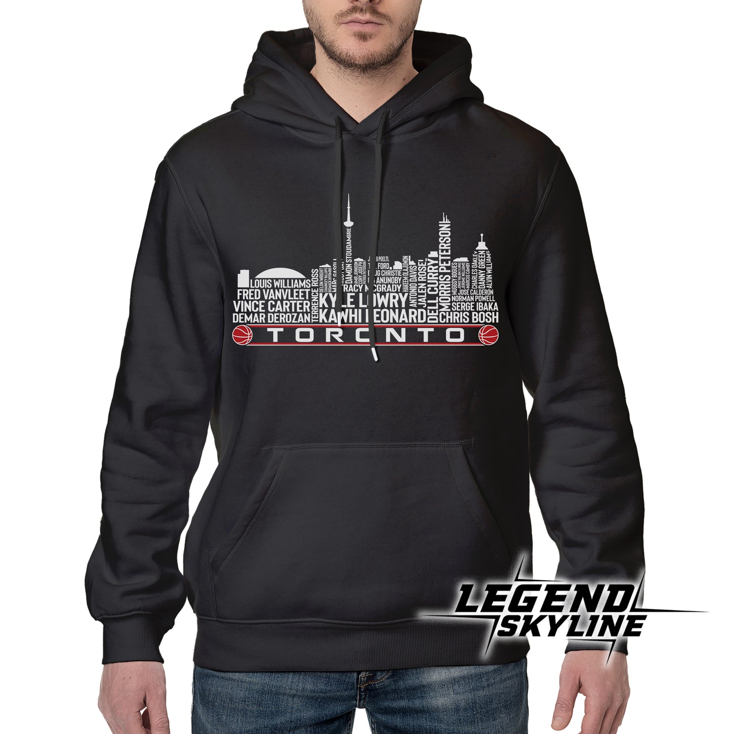 Toronto Basketball Greatest Of All Time Team Legend Toronto City Skyline Shirt