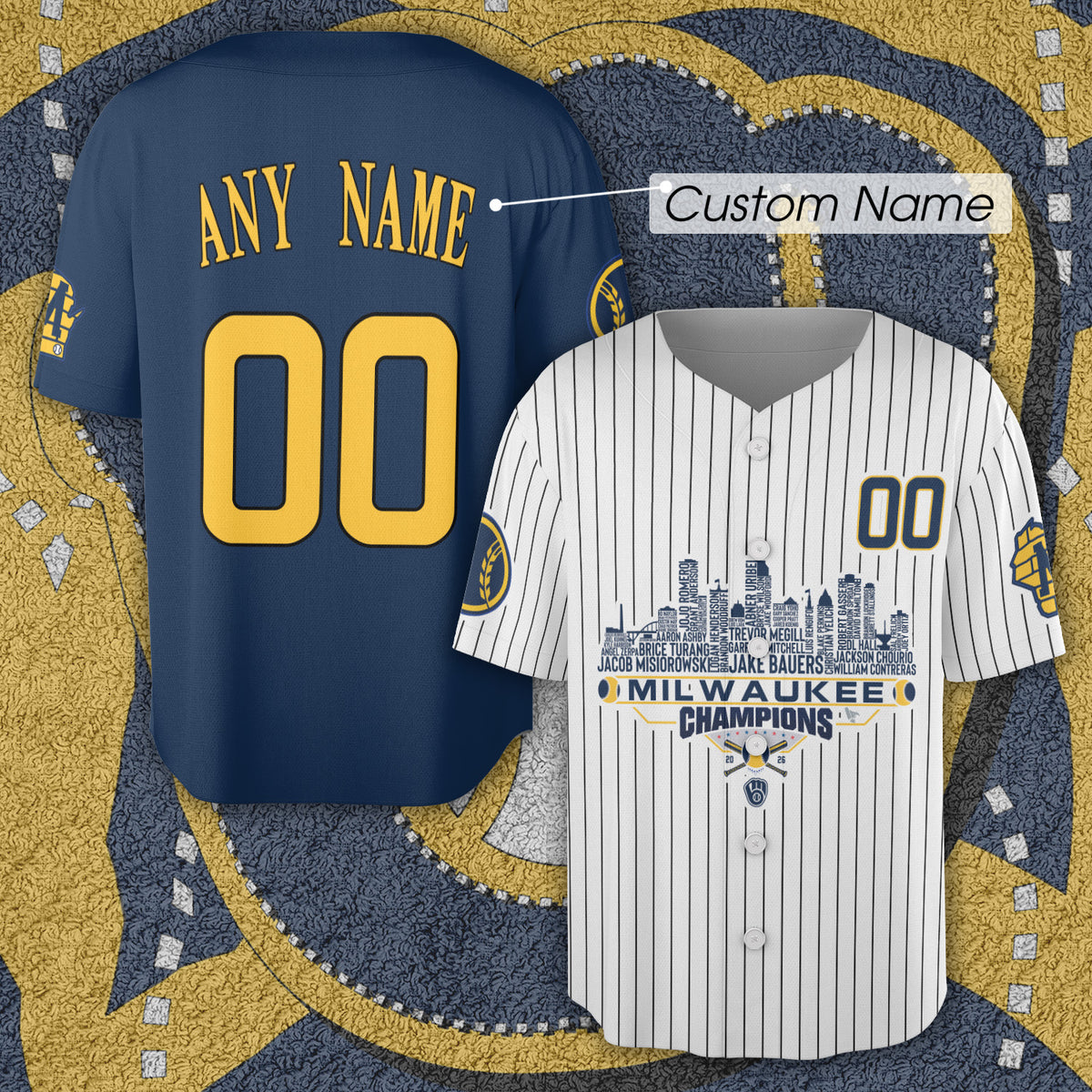 Milwaukee Baseball Jersey National 2026 Champions League City Skyline