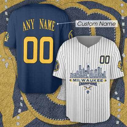 Milwaukee Baseball Jersey National 2026 Champions League City Skyline