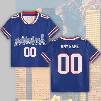 Buffalo Jersey Custom Football Greatest Of All Time Team Legends Buffalo Skyline Jersey Shirt Personalized Embroidery Name Number