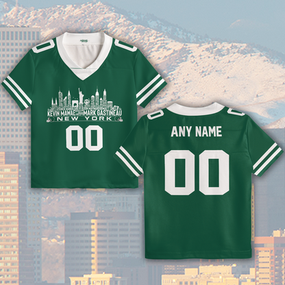 New York Jersey Custom Football Greatest Of All Time Team Legends New York City Skyline Jersey Shirt Personalized Embroidery Name Number
