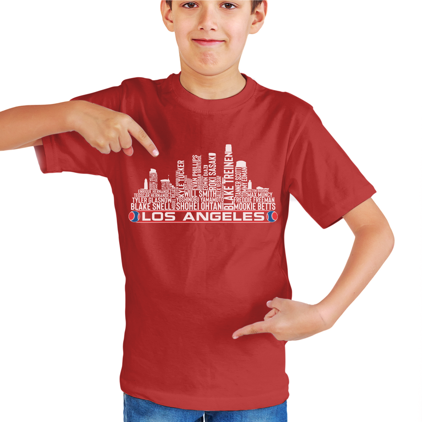 Los Angeles Baseball Team Current Roster Los Angeles City Skyline Shirts