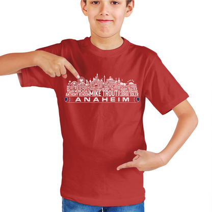 Los Angeles Baseball Team Current Roster Los Angeles City Skyline Shirts