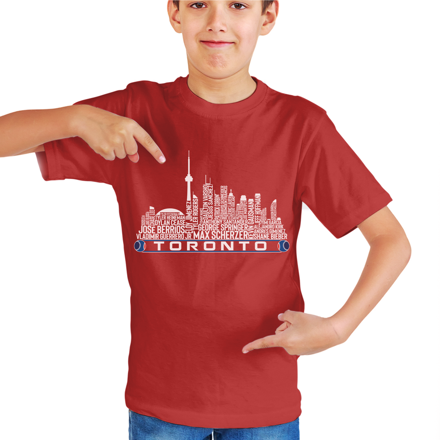 Toronto Baseball Team Current Roster Toronto City Skyline Shirts