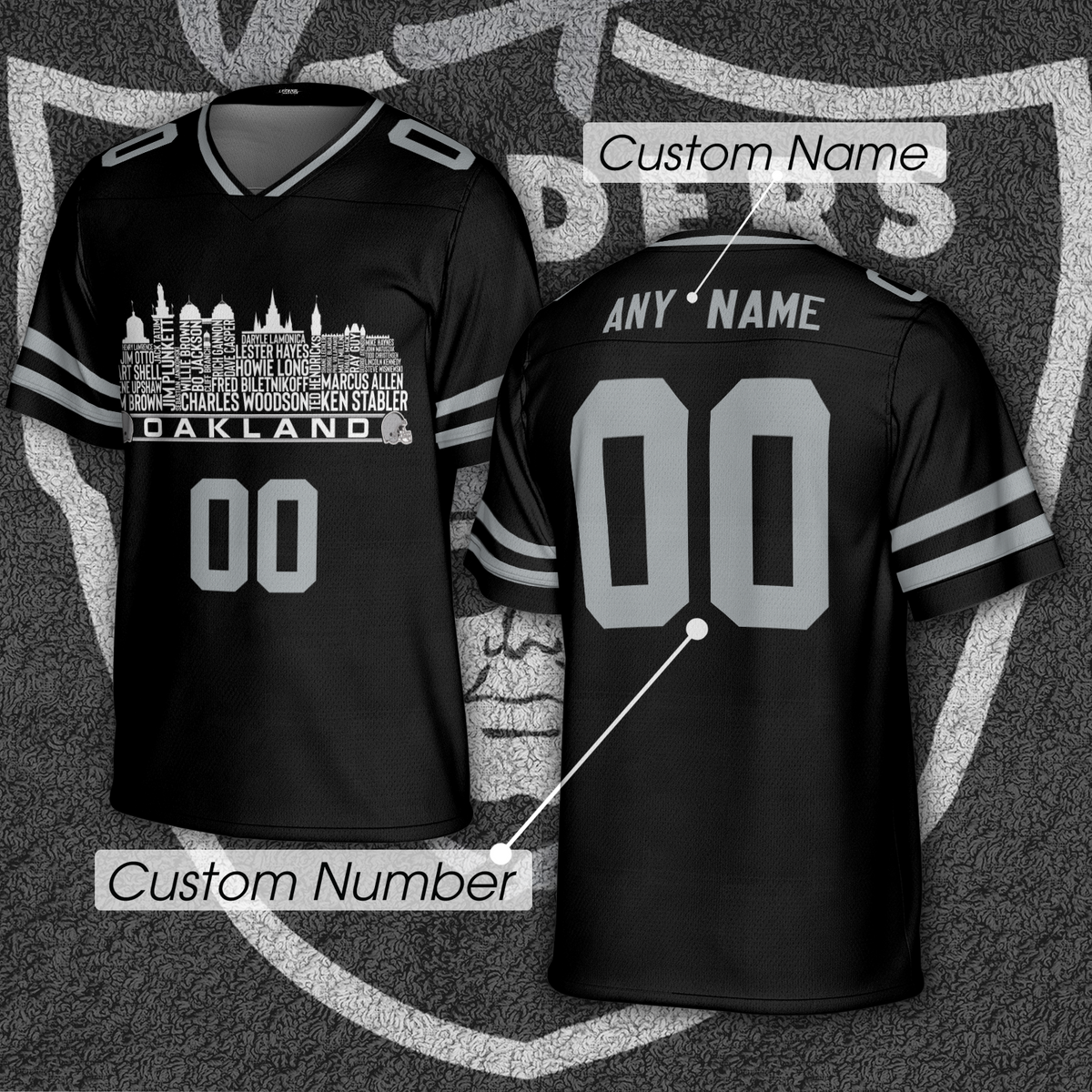 Las Vegas Jersey Custom Football Greatest Of All Time Team Legends Las Vegas City Skyline Jersey Shirt Personalized Embroidery Name Number