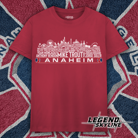 Los Angeles Baseball Team Current Roster Los Angeles City Skyline Shirts