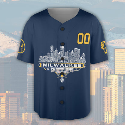 Milwaukee Baseball Jersey National 2026 Champions League City Skyline