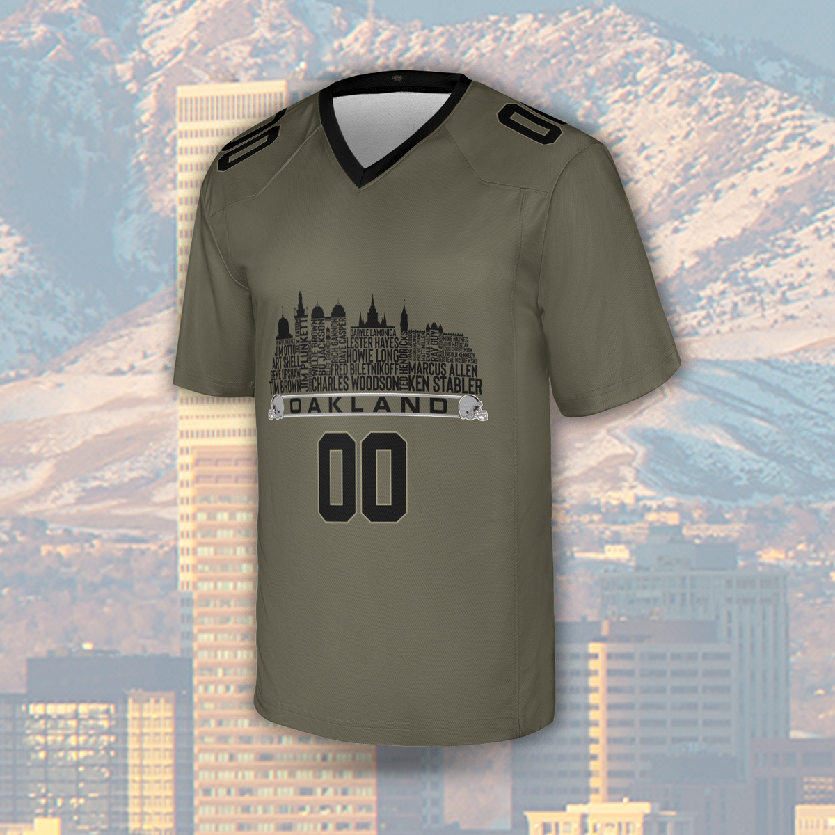Las Vegas Jersey Custom Football Greatest Of All Time Team Legends Las Vegas City Skyline Jersey Shirt Personalized Embroidery Name Number