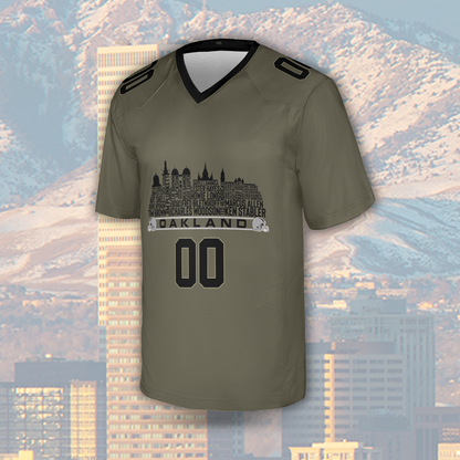 Las Vegas Jersey Custom Football Greatest Of All Time Team Legends Las Vegas City Skyline Jersey Shirt Personalized Embroidery Name Number