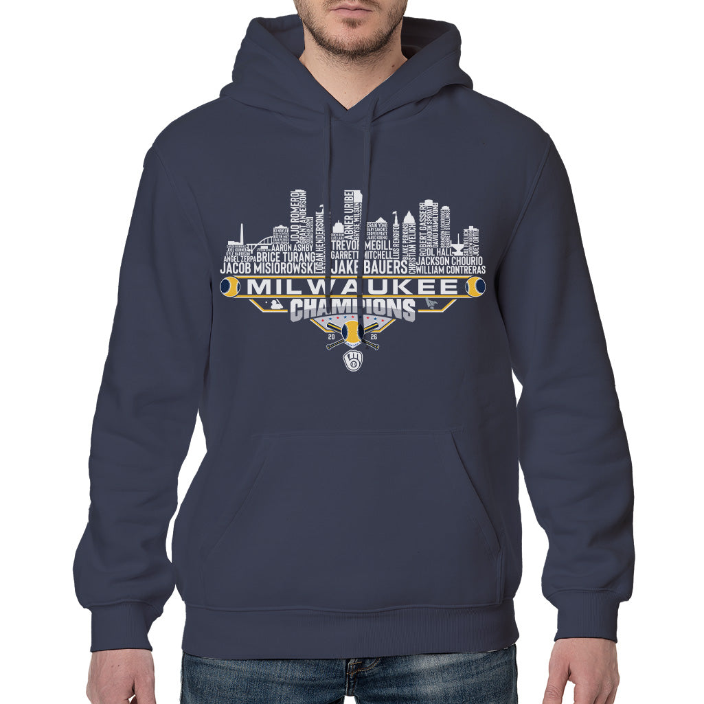 Milwaukee Baseball National 2026 Champions League City Skyline Shirts