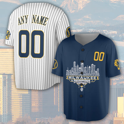 Milwaukee Baseball Jersey National 2026 Champions League City Skyline