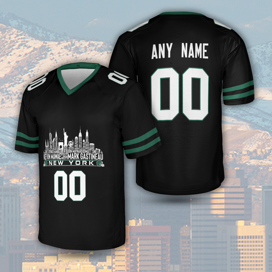 New York Jersey Custom Football Greatest Of All Time Team Legends New York City Skyline Jersey Shirt Personalized Embroidery Name Number