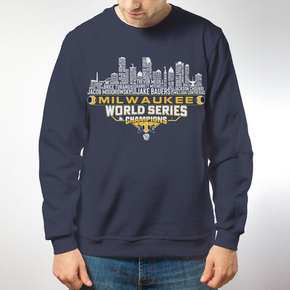 Milwaukee Baseball World 2026 Champions City Skyline Shirts