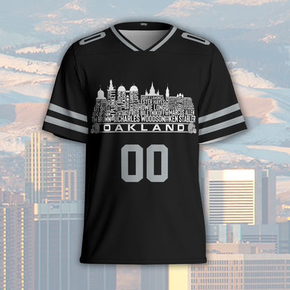 Las Vegas Jersey Custom Football Greatest Of All Time Team Legends Las Vegas City Skyline Jersey Shirt Personalized Embroidery Name Number