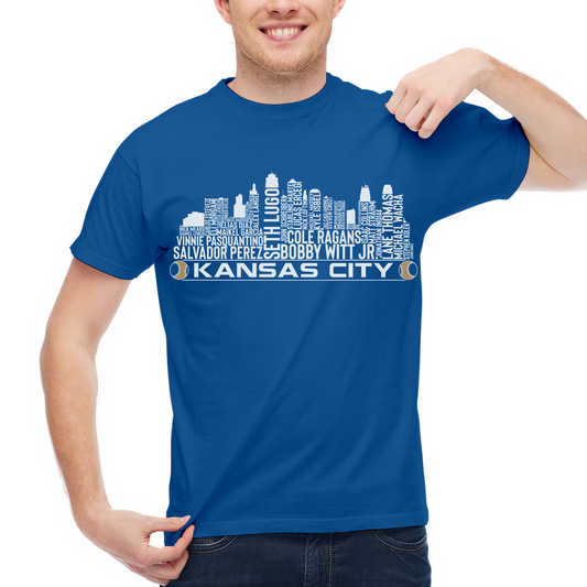 Kansas City Baseball Team Current Roster Kansas City Skyline Shirts