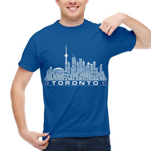 Toronto Baseball Team Current Roster Toronto City Skyline Shirts