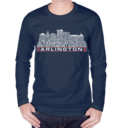 Arlington Baseball Team Current Roster Arlington City Skyline Shirts