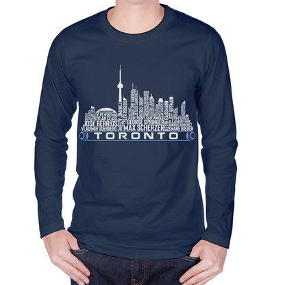 Toronto Baseball Team Current Roster Toronto City Skyline Shirts