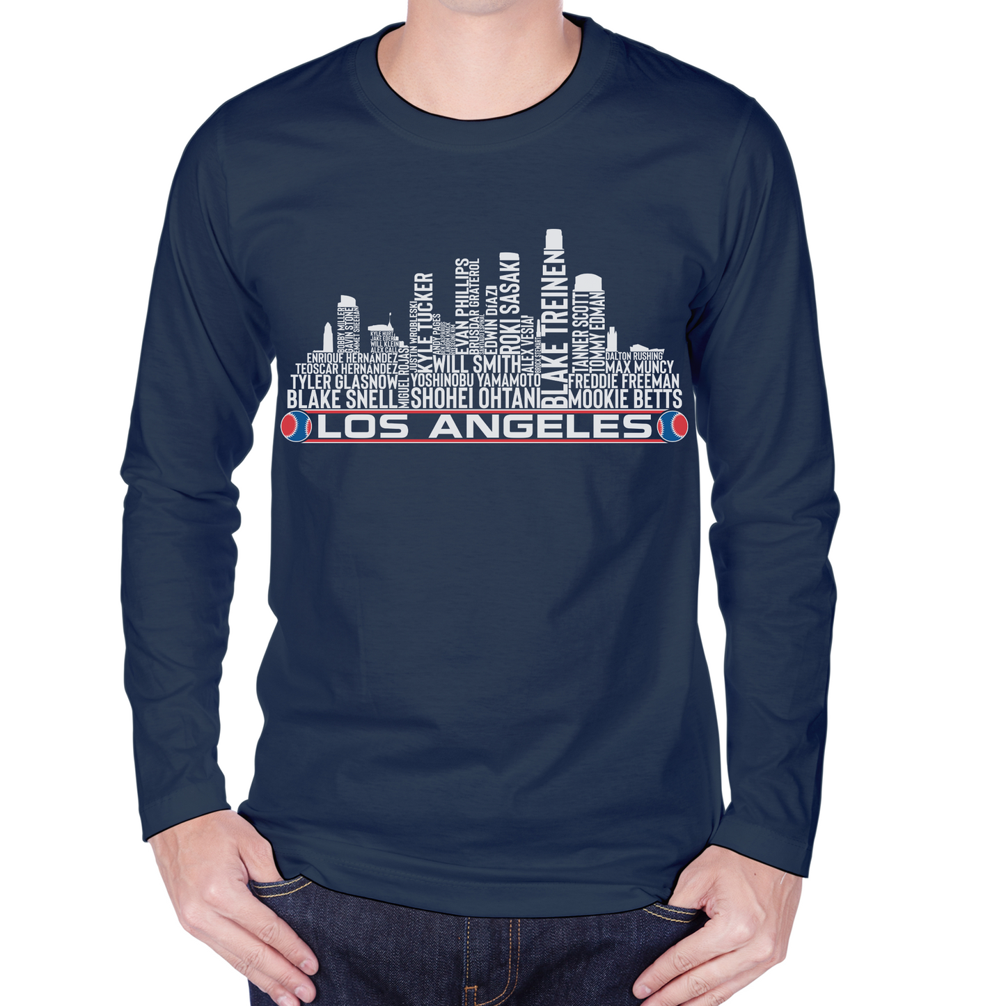 Los Angeles Baseball Team Current Roster Los Angeles City Skyline Shirts