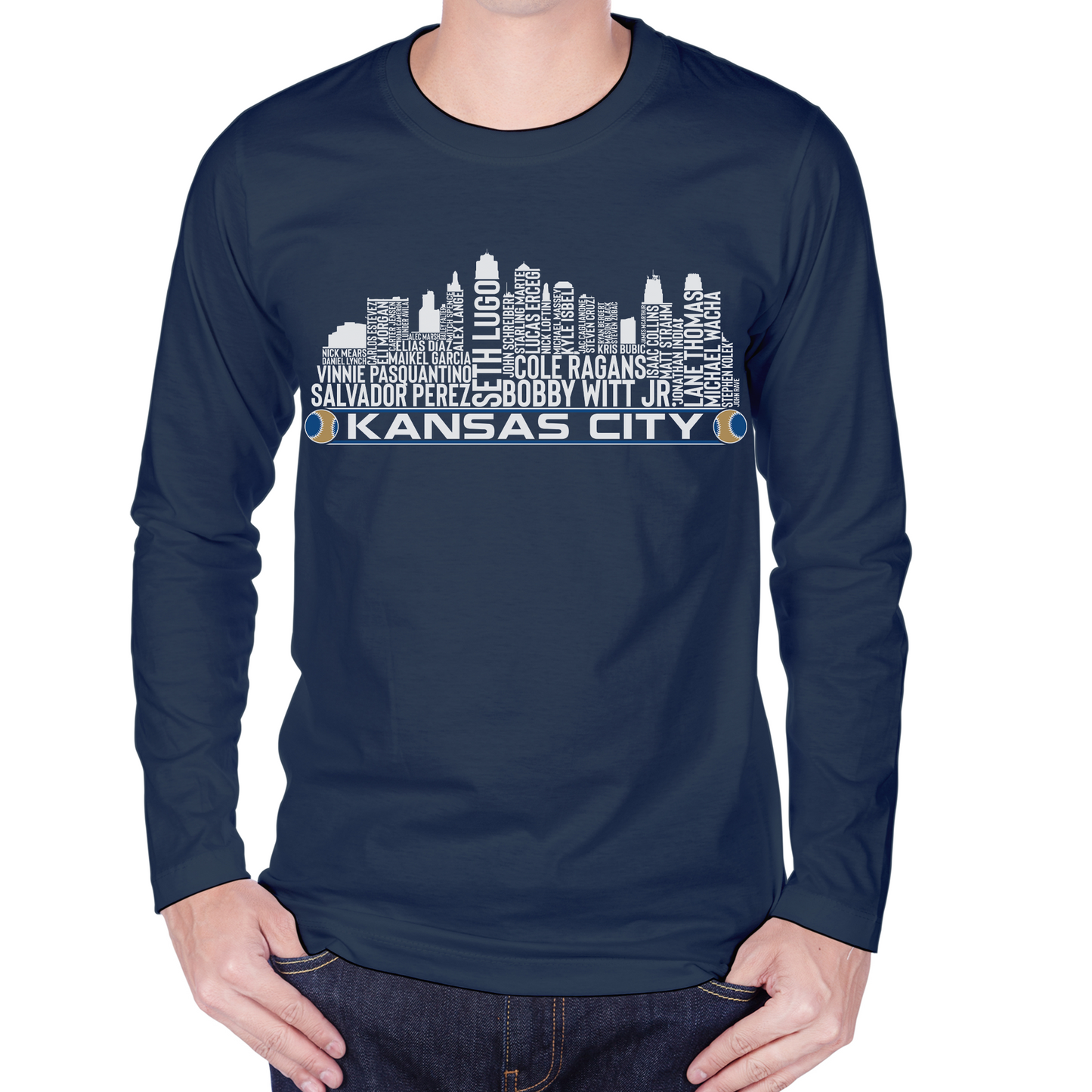 Kansas City Baseball Team Current Roster Kansas City Skyline Shirts