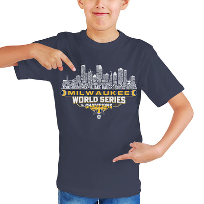 Milwaukee Baseball World 2026 Champions City Skyline Shirts