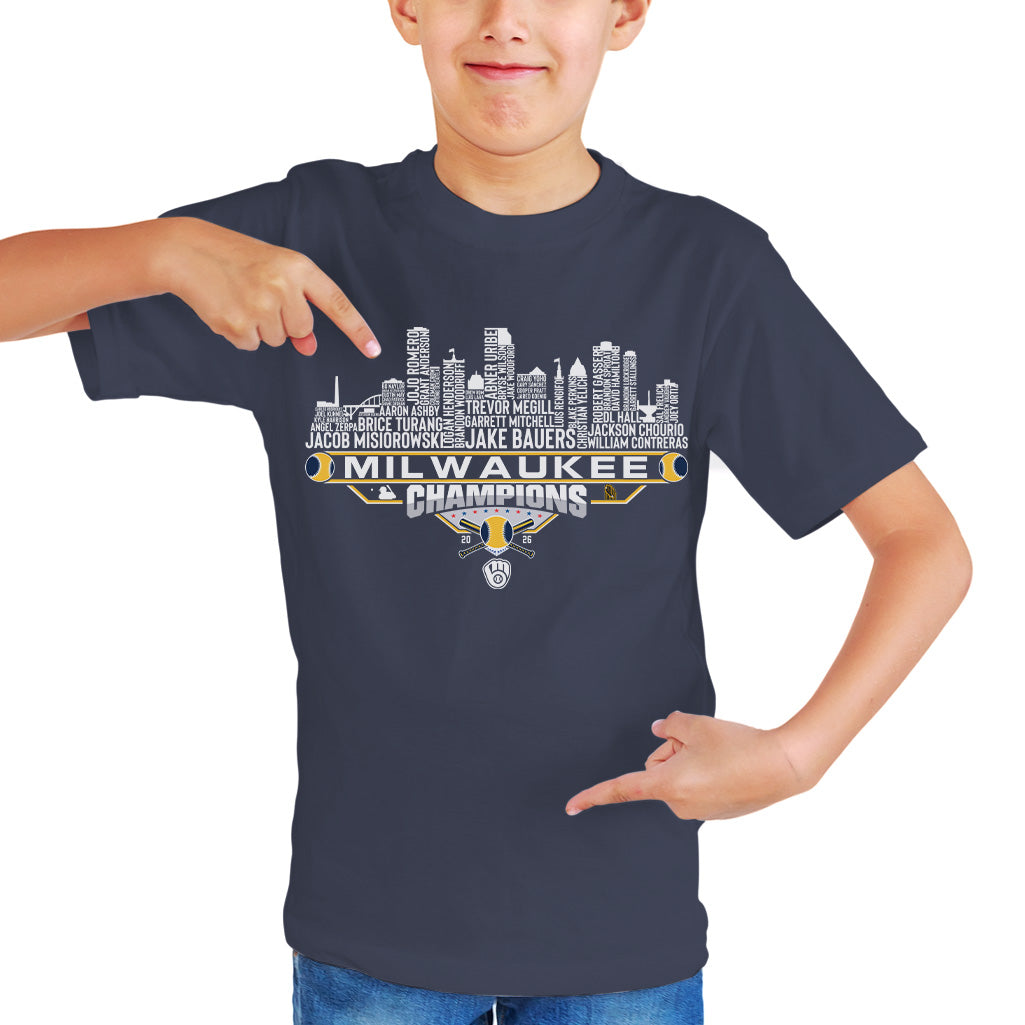 Milwaukee Baseball World 2026 Champions League City Skyline Shirts