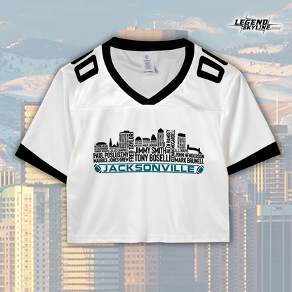 Jacksonville Jersey Custom Football Greatest Of All Time Team Legends Jacksonville City Skyline Jersey Shirt, Personalized Embroidery Name Number